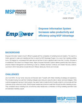 Empower-Information-System-Increases-sales-productivity-and-efficiency-using-MSP-Advantage