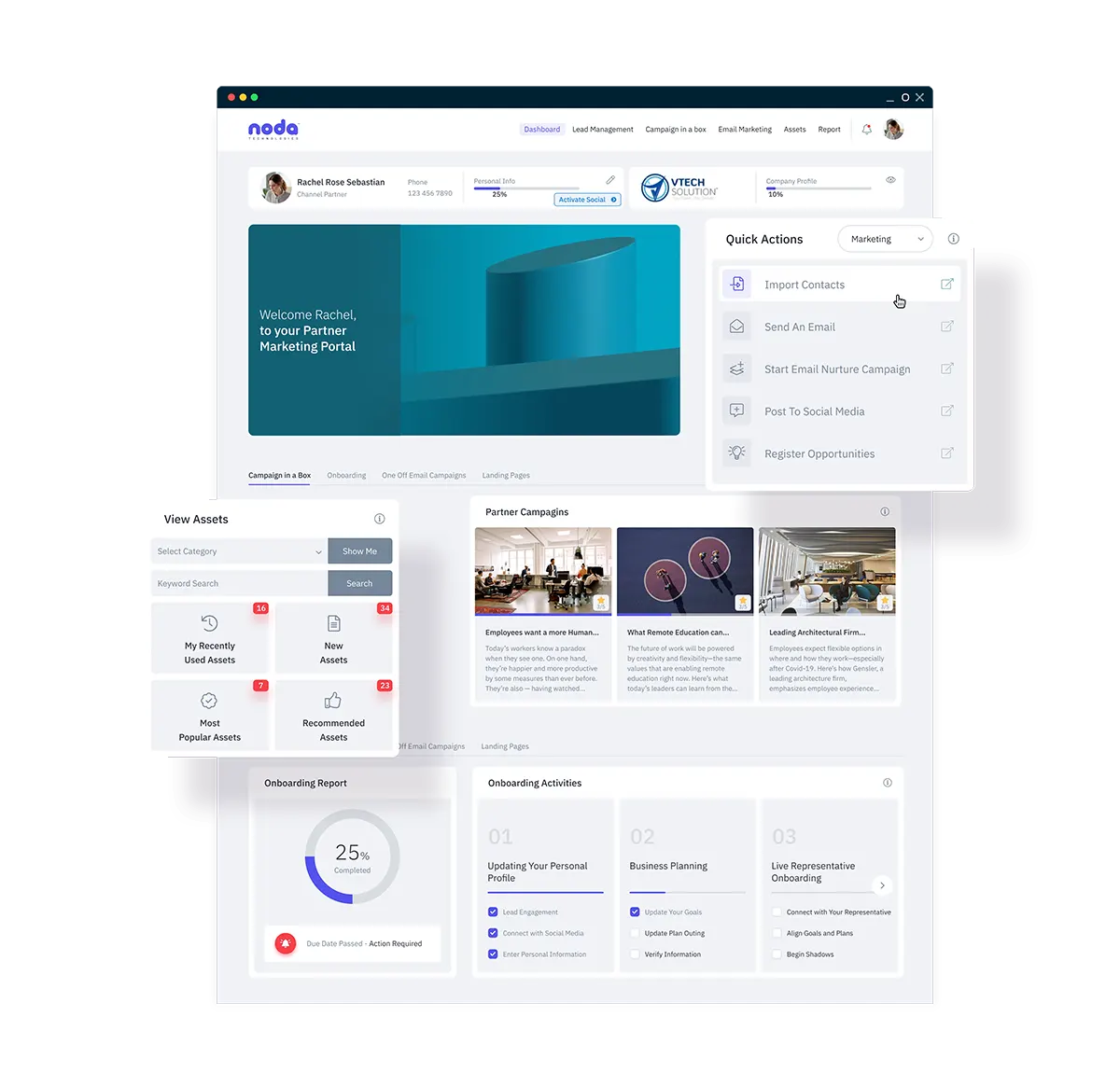 Partner Portal, partner dashboard